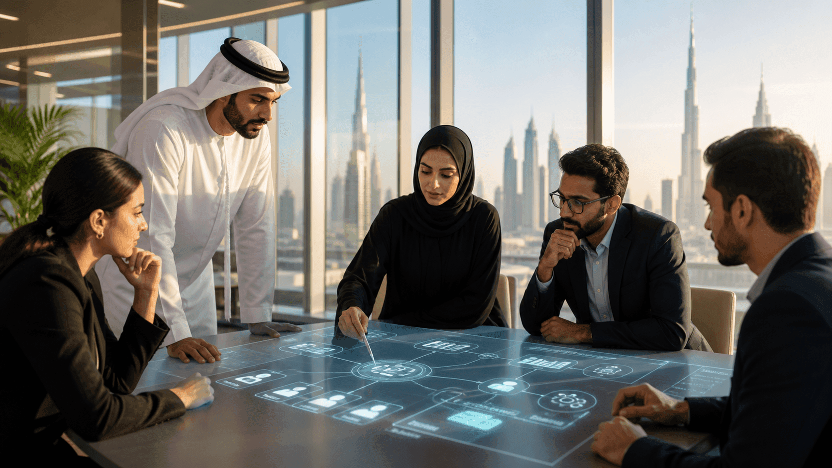 Editorial image illustrating How to Choose an AI Agent Development Company in the UAE