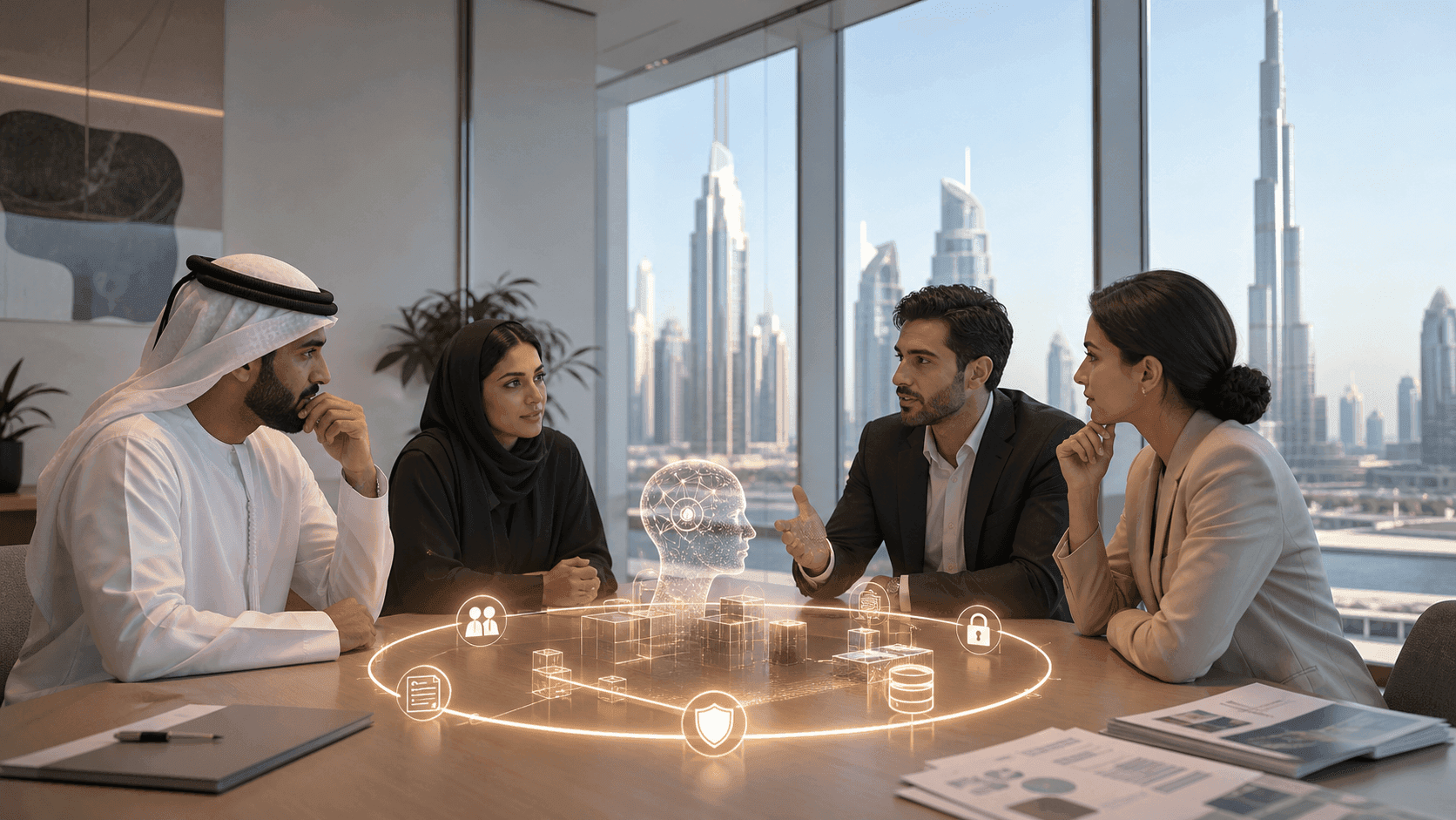 Editorial image about the How to Choose an AI Agent Development Company in the UAE delivery boundary