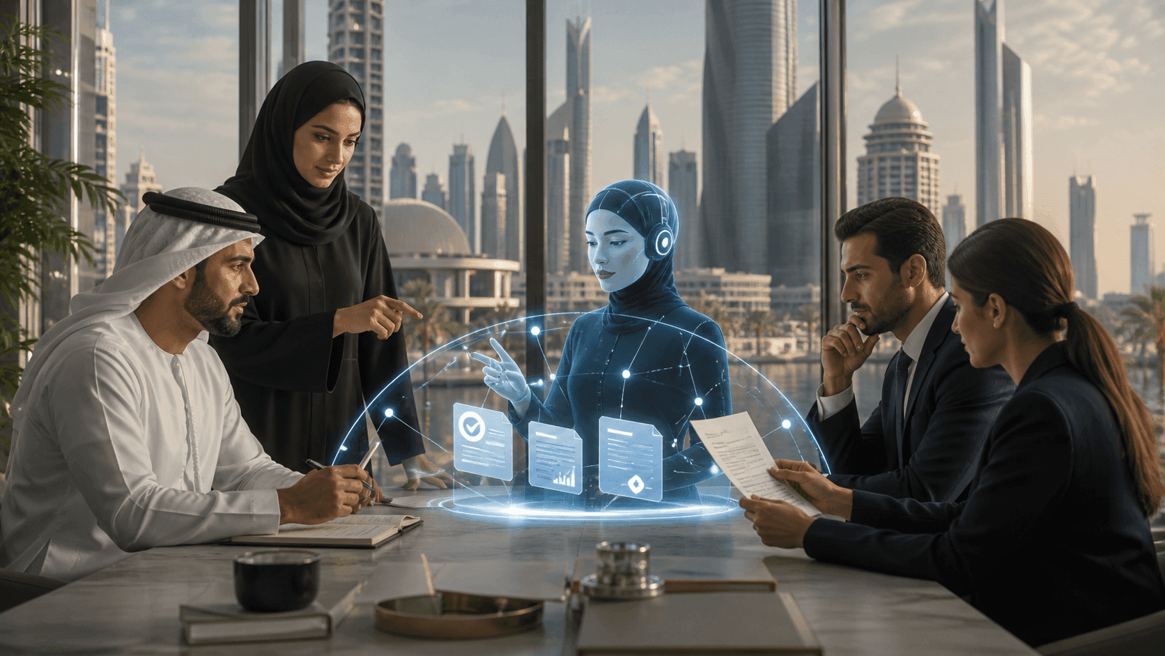 Editorial image about the AI Support Assistants in the UAE: Improving Answers and Escalation Together delivery boundary