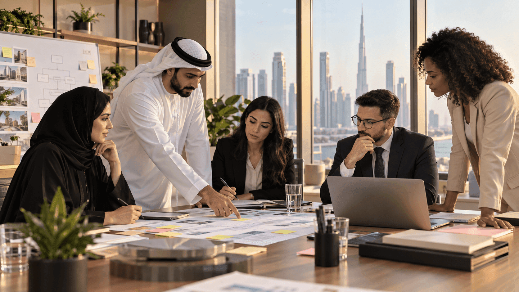 Business Automation Company UAE: How to Choose a Delivery Partner — a cross-functional team aligning an operating decision around evidence and ownership
