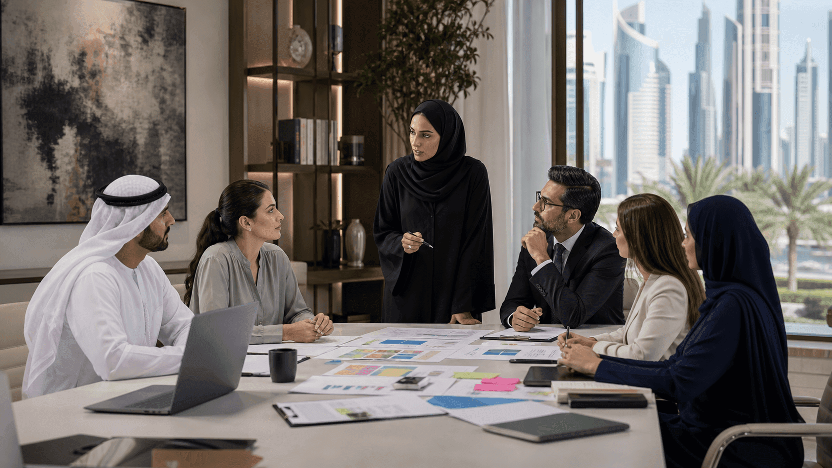 Editorial image illustrating RAG or Enterprise Search in the UAE: A Buyer Guide — scene 2
