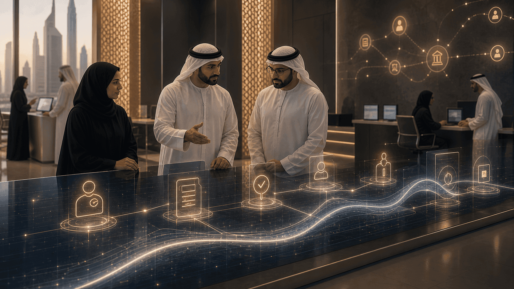Abstract PRO71 visual for government services to redesign first for agentic AI readiness